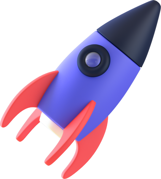 3D Floating Element Rocket